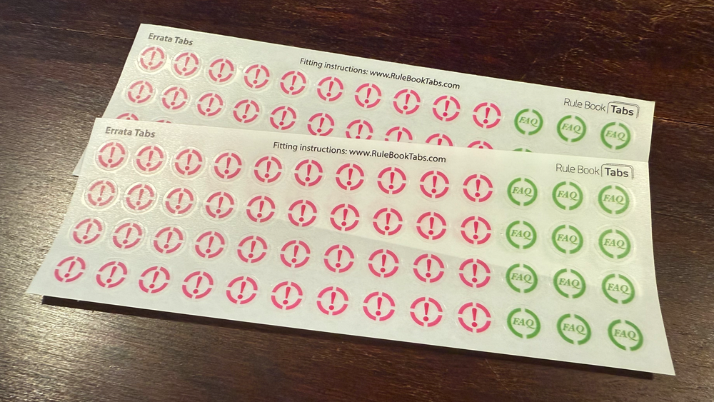 Errata Tabs