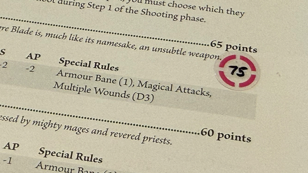 Errata Tabs