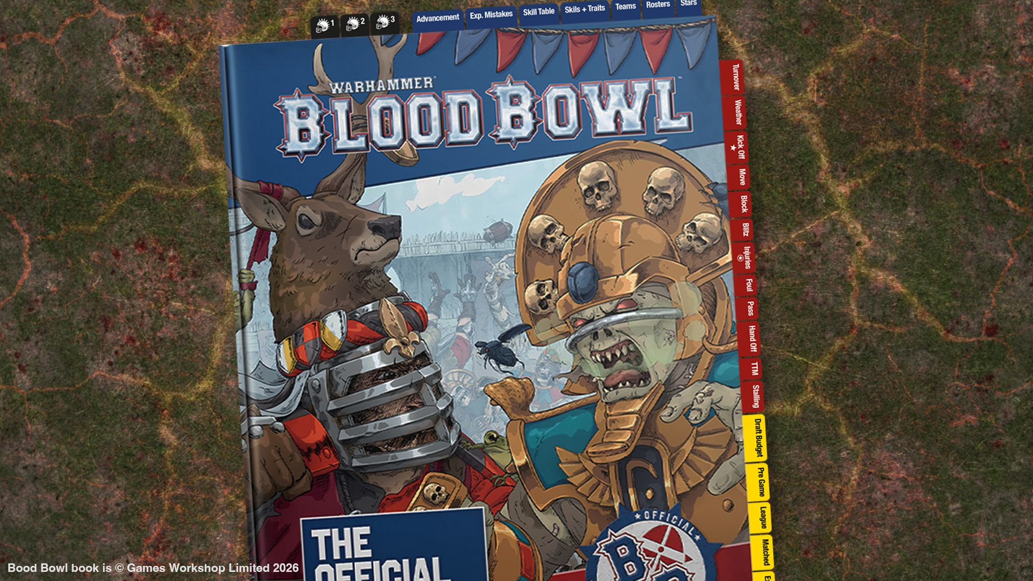 Blood Bowl Rule Book Tabs