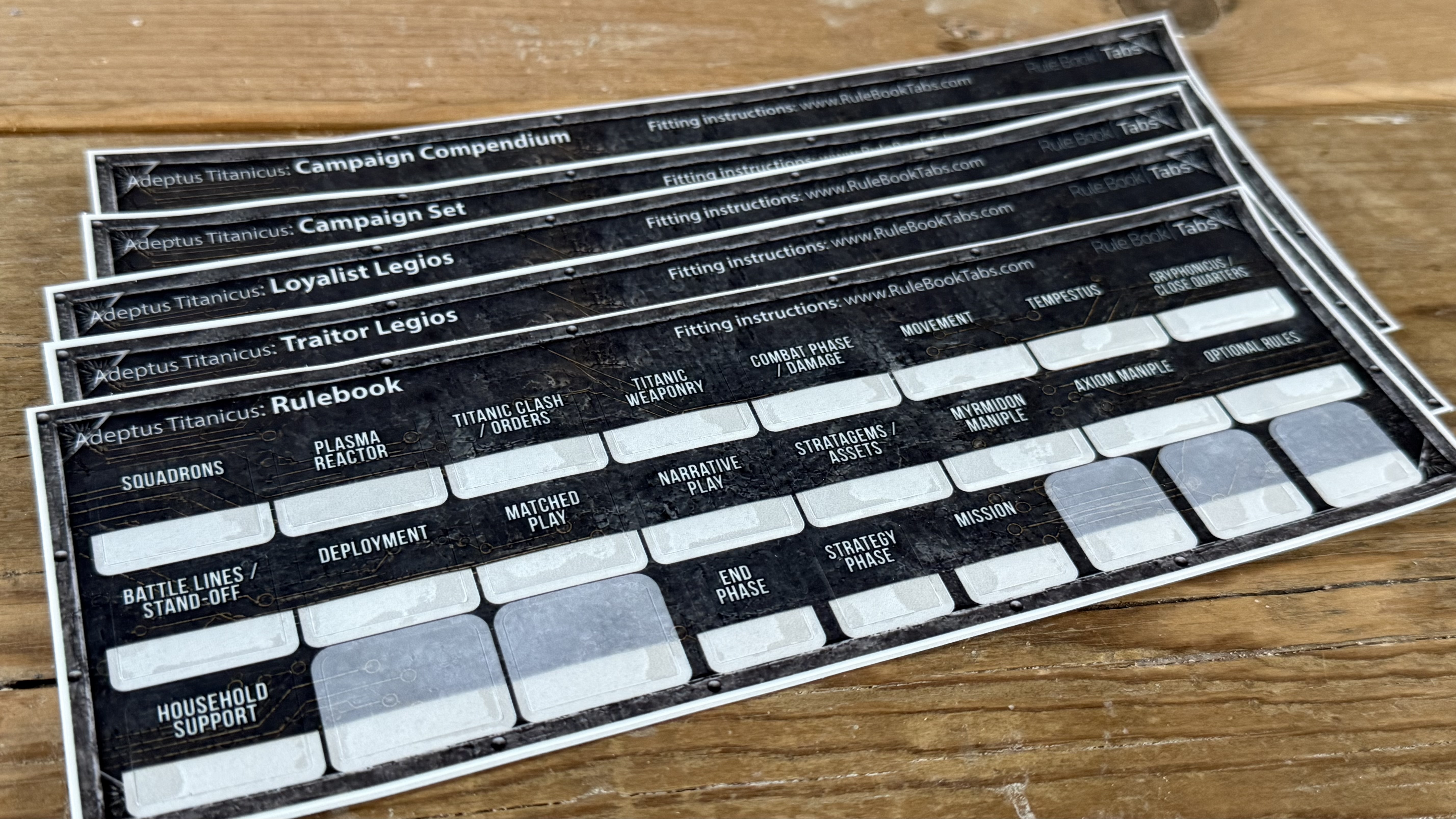 Adeptus Titanicus tab sets
