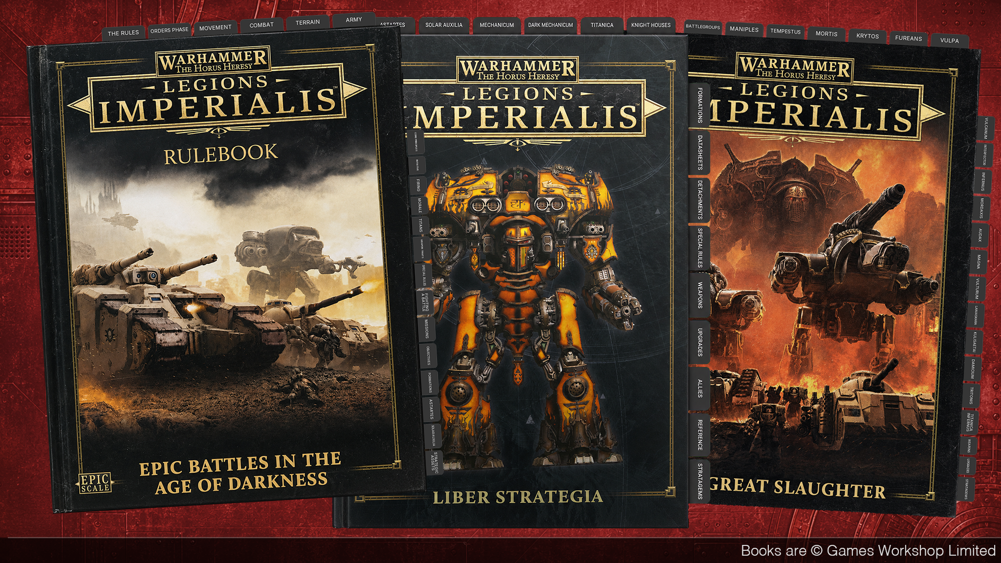 Legions Imperialis Rule Books Tabs
